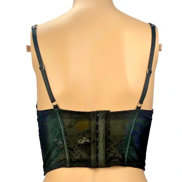 Victoria's Secret Dream Angels Heritage Ribbon Slot lightly-lined corset bra top